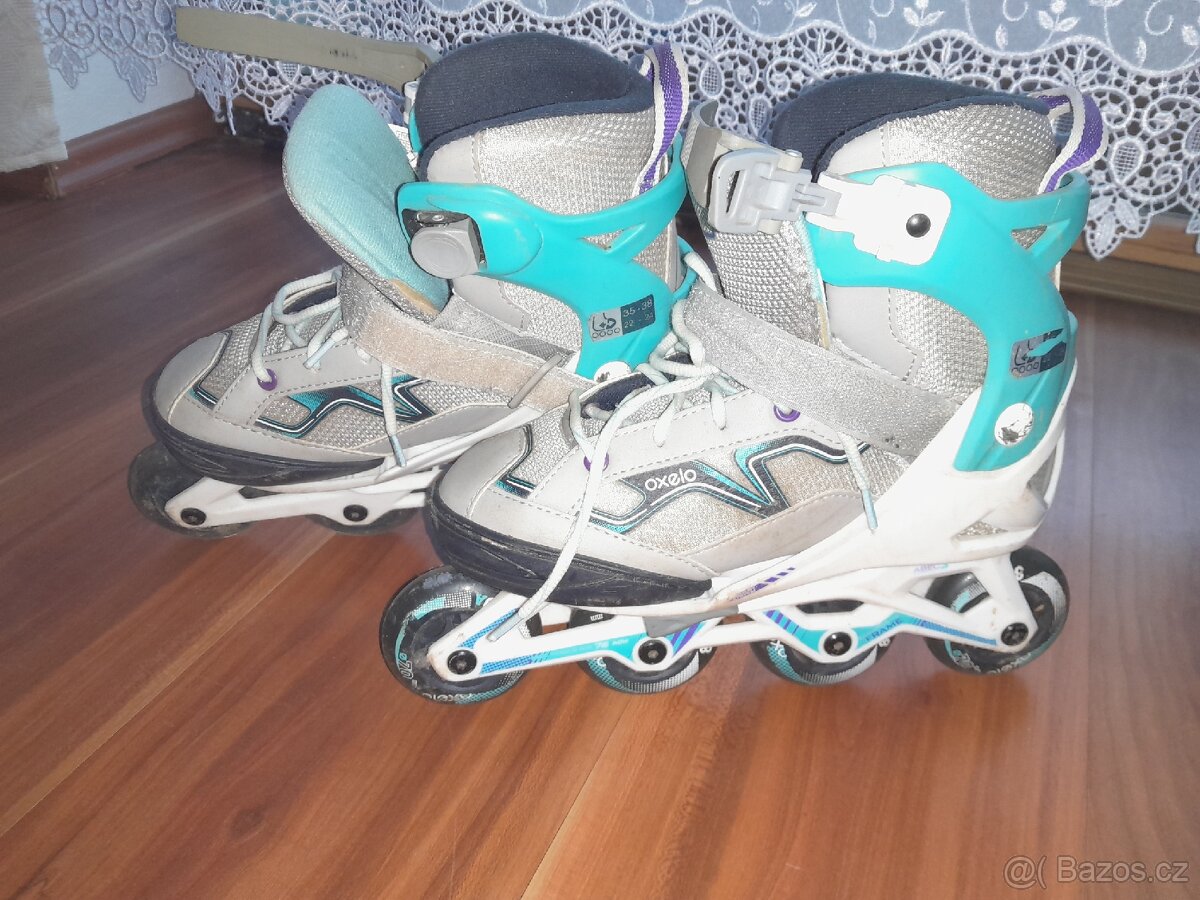 In line kolečkové brusle +sada chrániče - 8