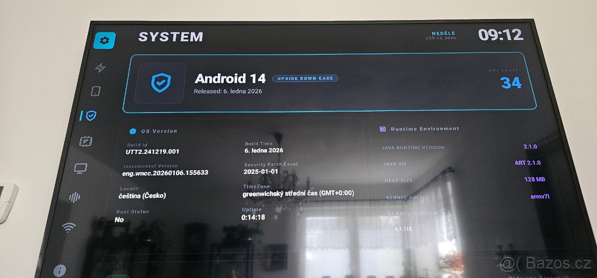 Android 14 TV box nový 2ks 128GB/8GB - 8
