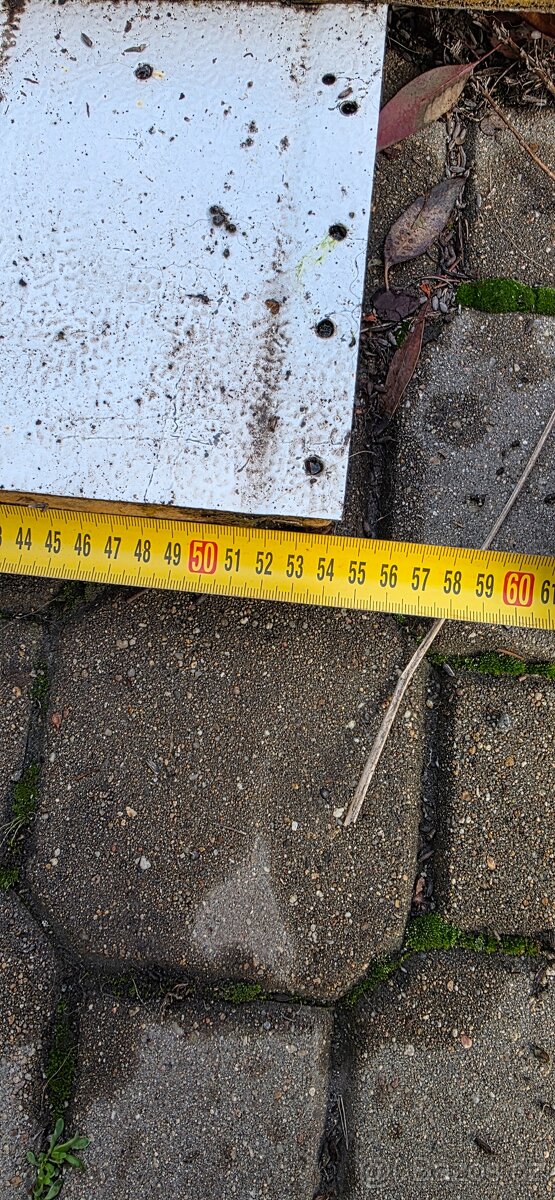 Vratové PUR panely 570cm 4ks / šedé - bílé - 8