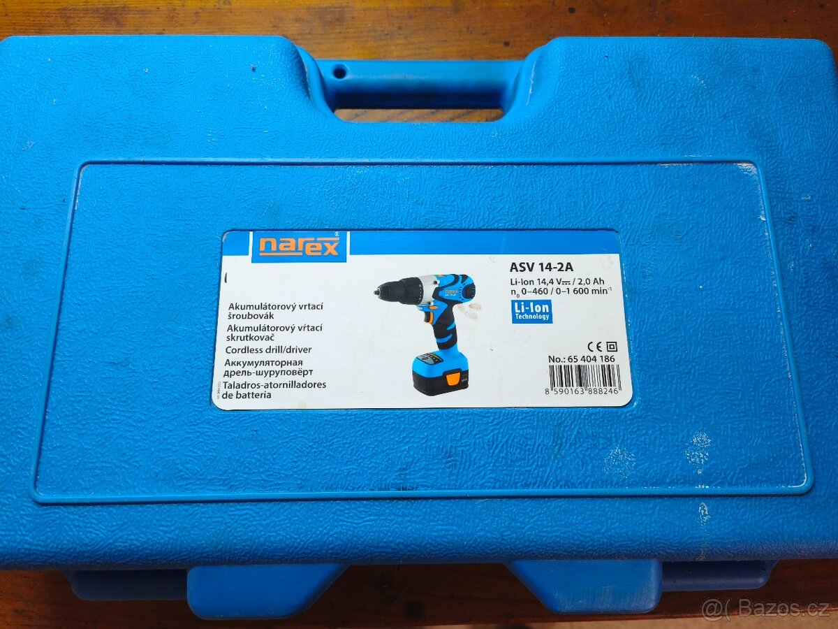 Aku vrtací šroubovák NAREX ASV 14-2A - 8