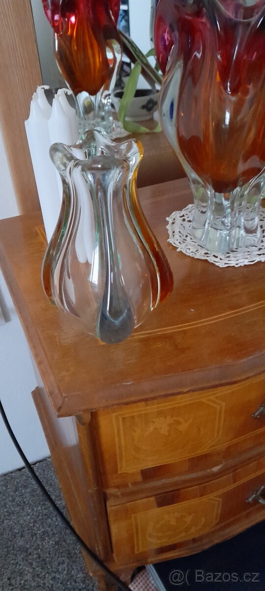 Váza hutní sklo - 8