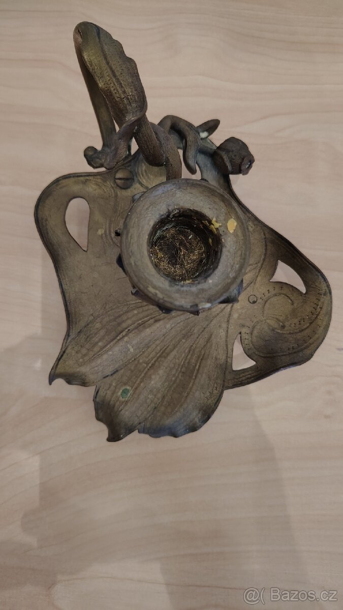 Hmoždíř, svícny mosazné. - 8