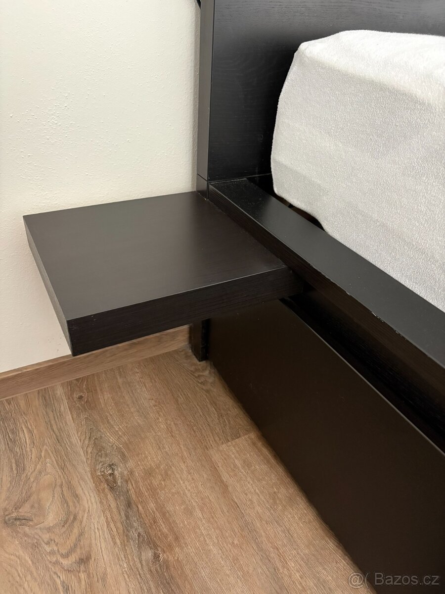 Postel Malm 140x200 + 4 kontejnery - 8