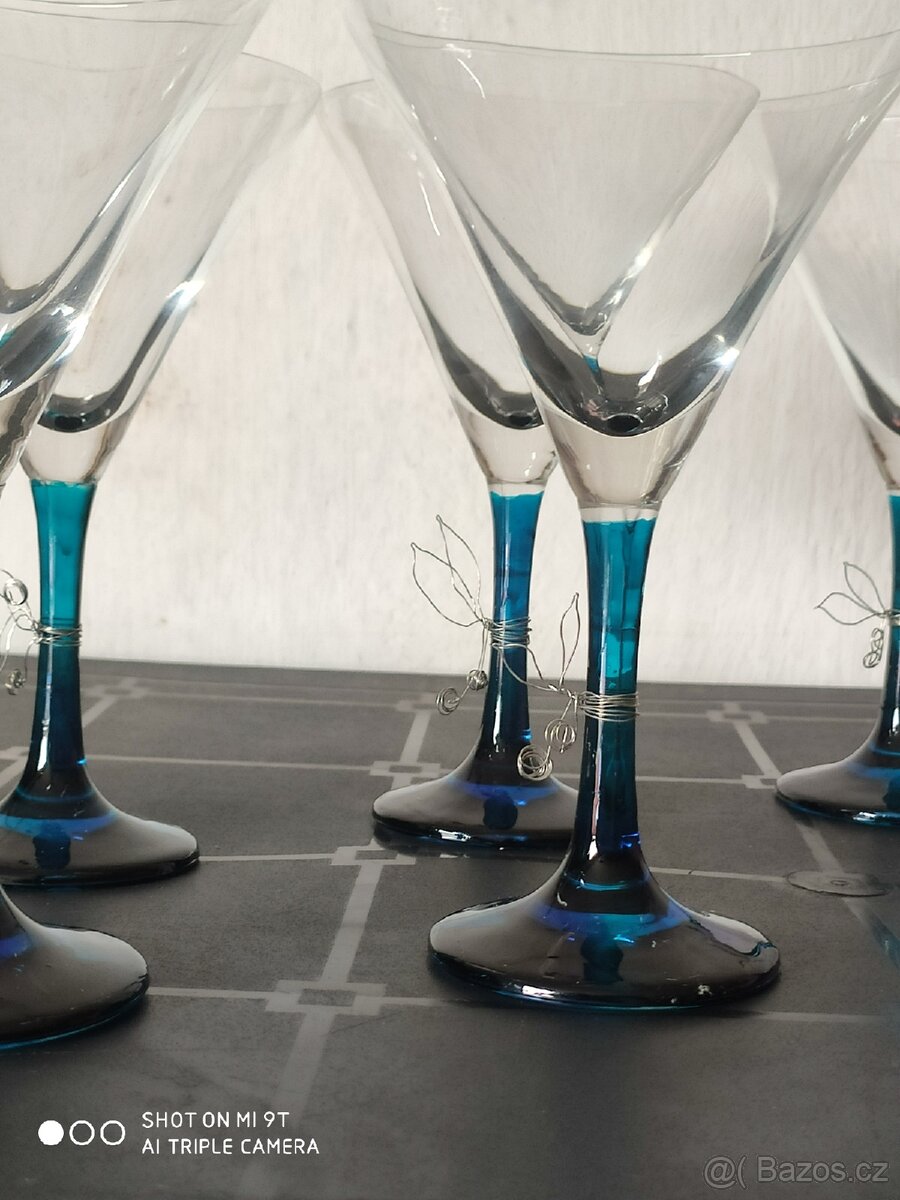 20 let nepoužité Martini sklenice - 8