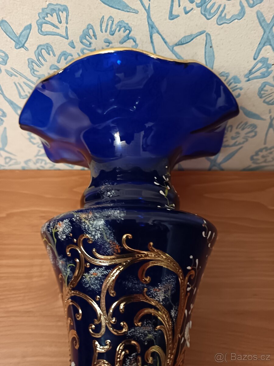 Prodám modrou skleněnou - 8