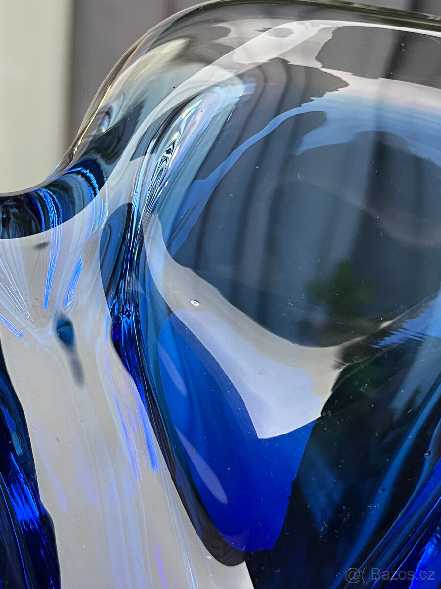 Mísa 25 cm, hutní sklo, Josef Hospodka Chřibská - 8