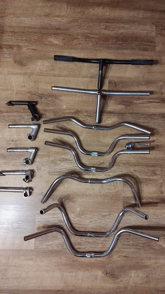 Chrom řídítka na kolo a představce - 8