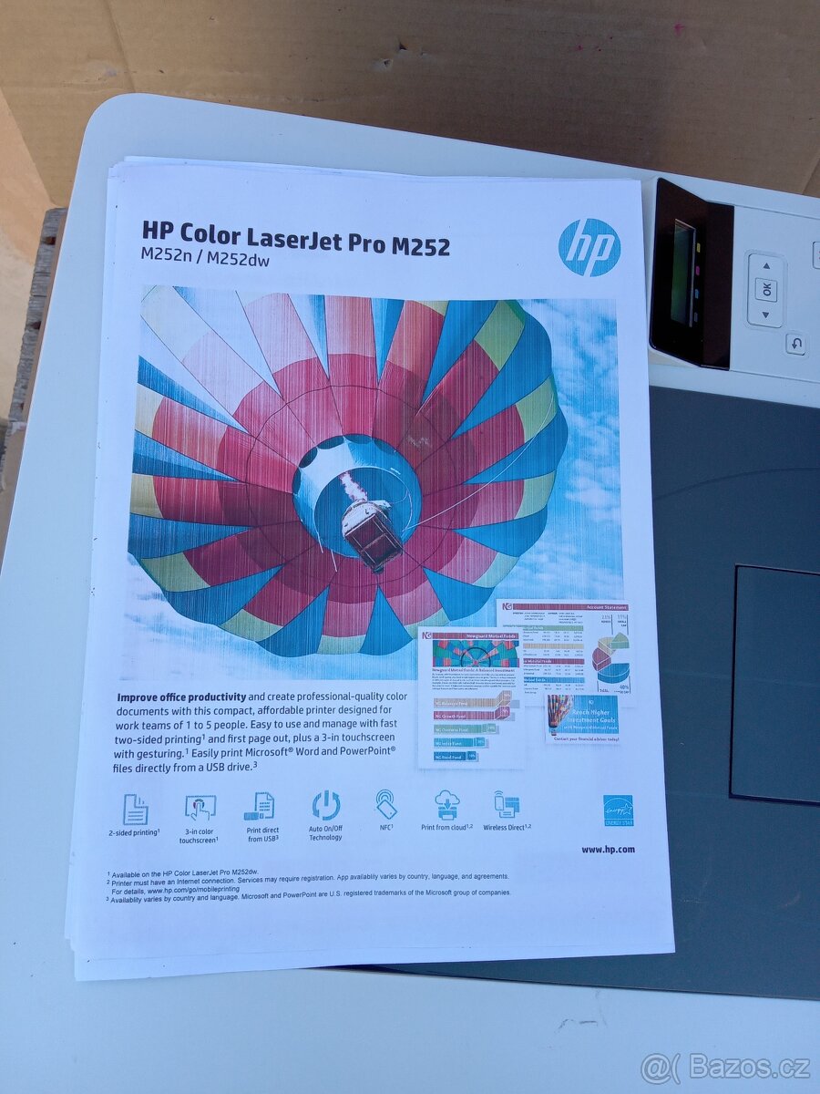 Barevná tiskárna laserová HP LaserJet Pro M252n - 8