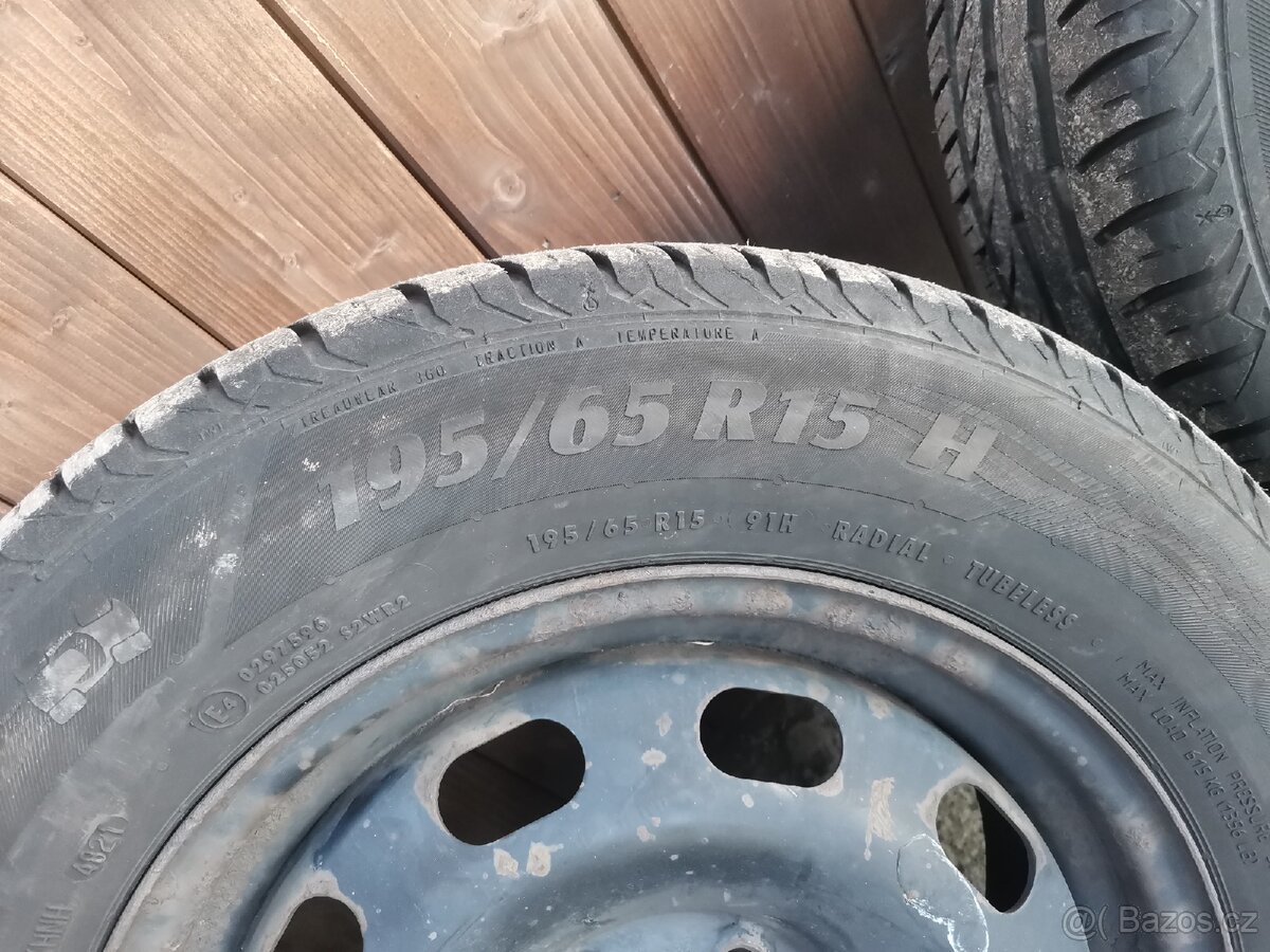 Sada plechových disků 5x100 R15 - 8