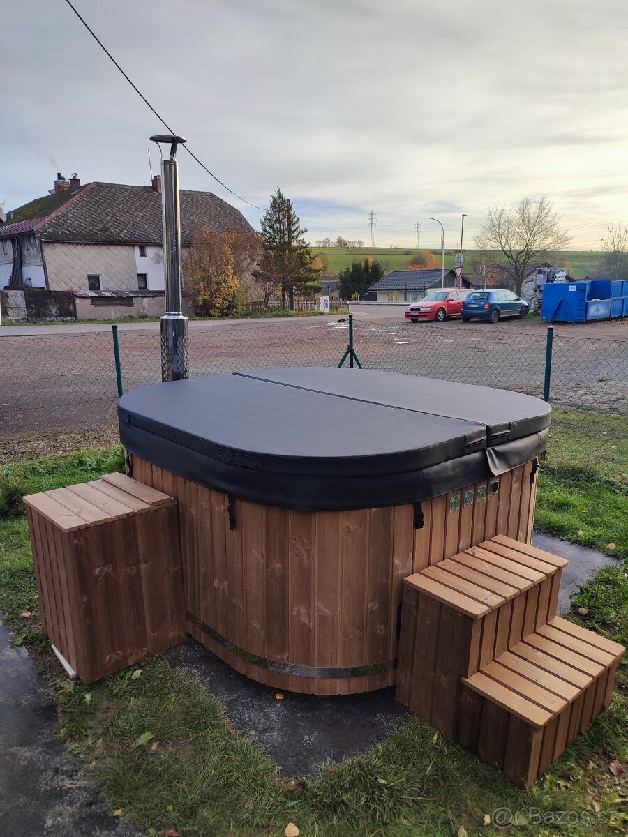 Koupací sud (ThermoWood - full set) hranatý - 8