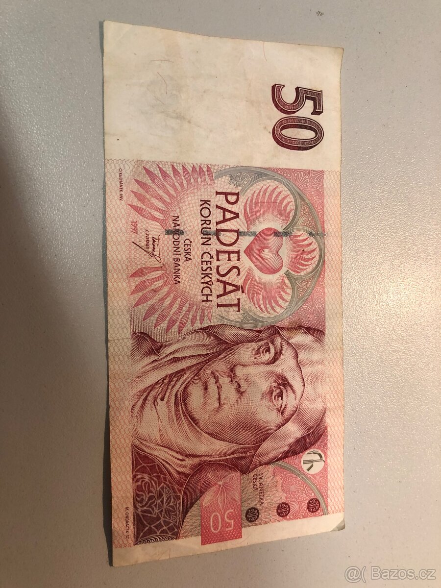 Staré papírové padesátikoruny - 8