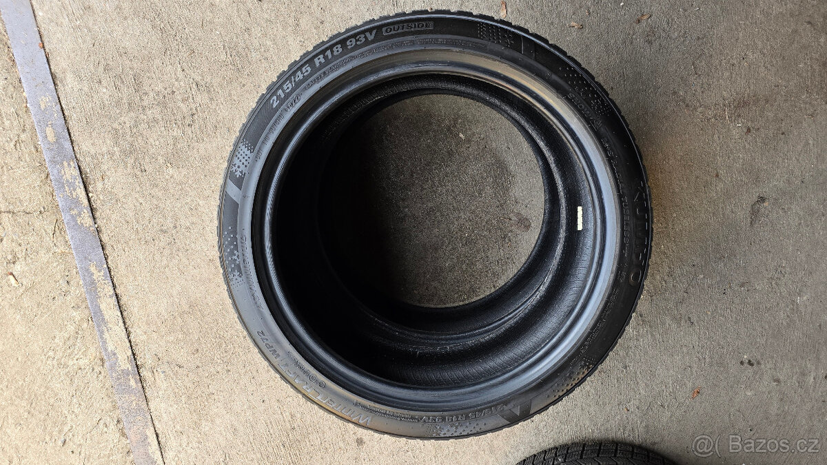 215/45/18 2x zimní pneu Kumho - 8