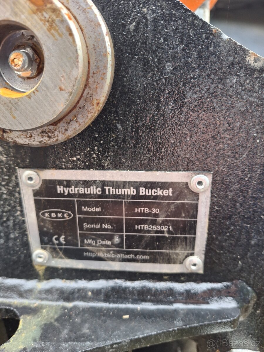 Lopata - lžíce na minibagr s přidržovačem - 8