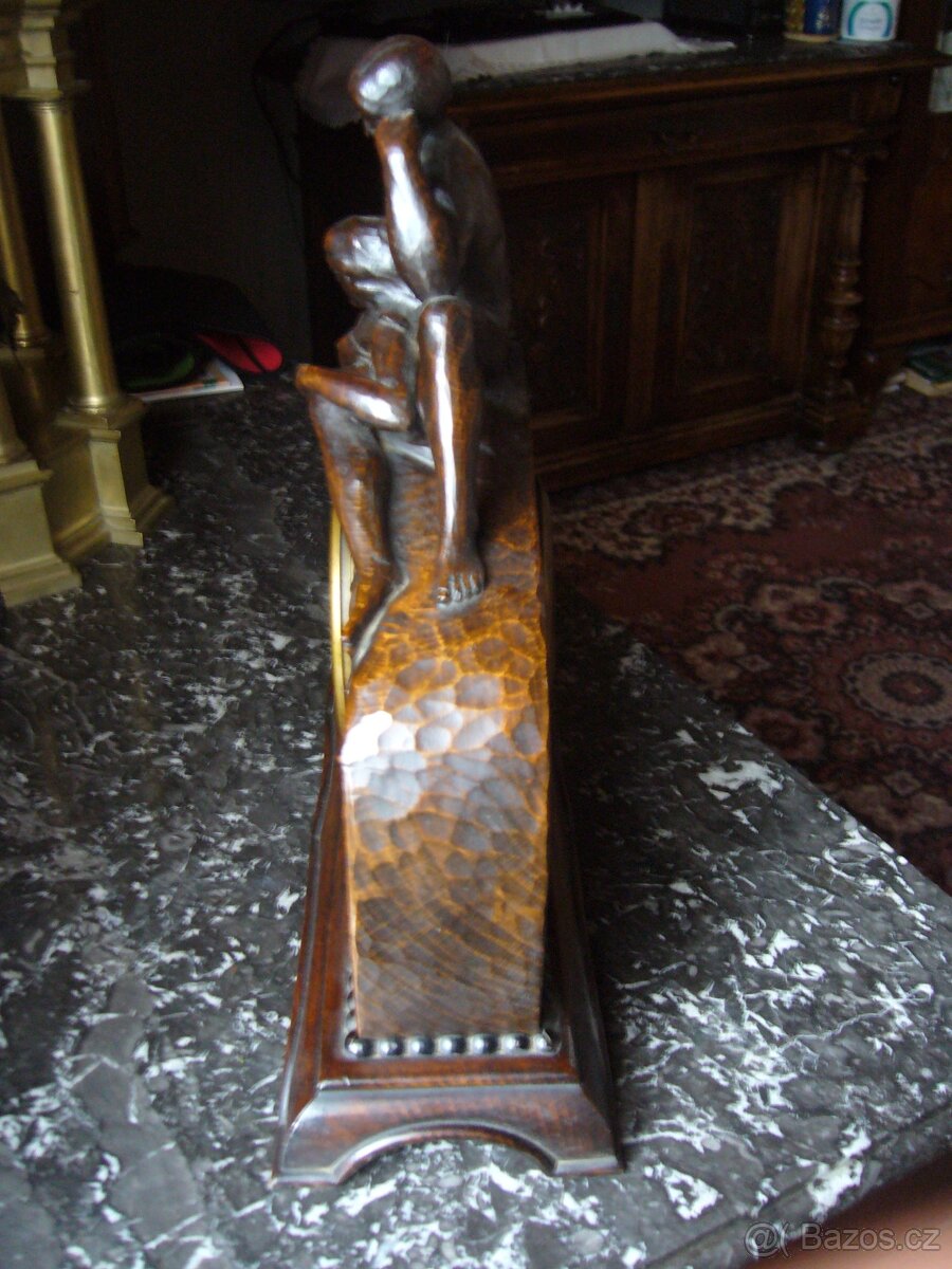 DŘEVĚNÉ STAROŽITNÉ STOLNÍ HODINY - 8