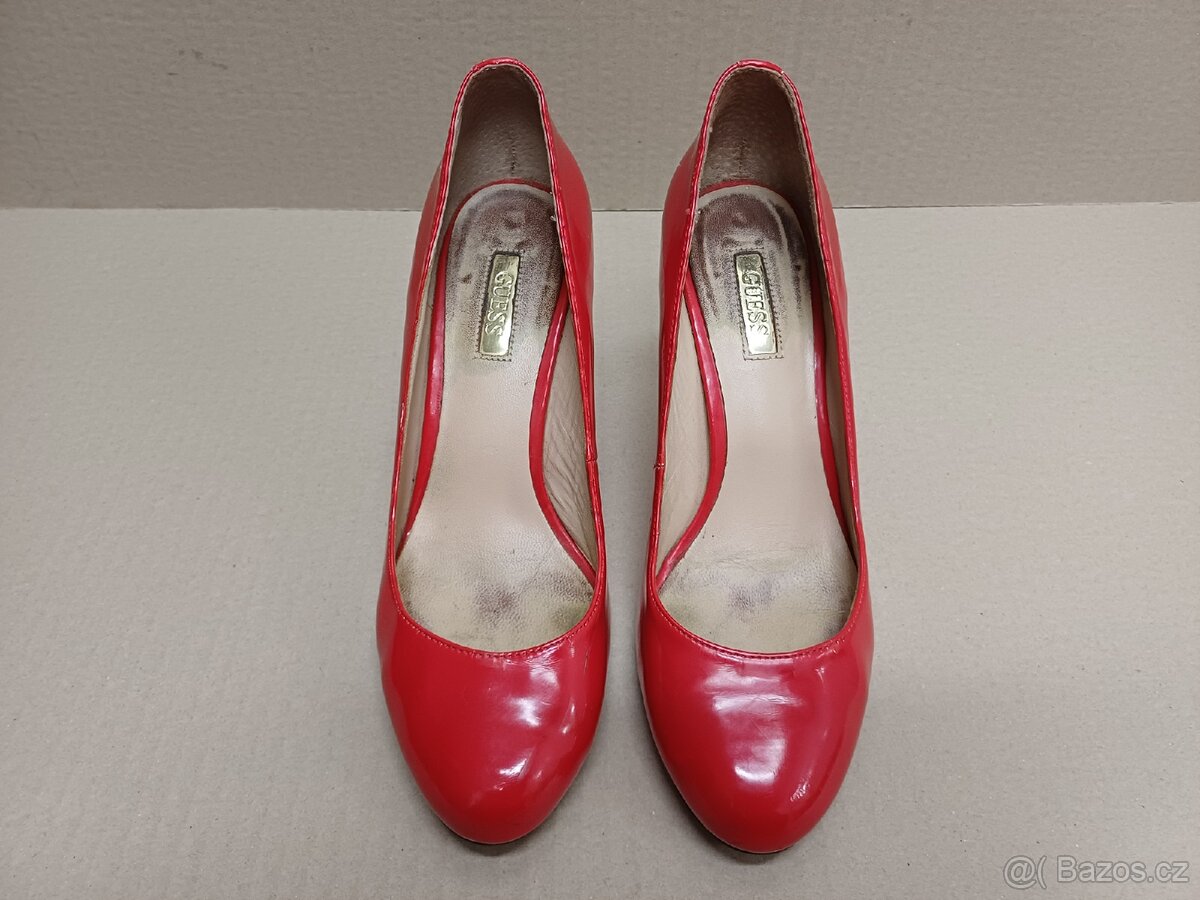 Červené lesklé lodičky vel.36 - 8