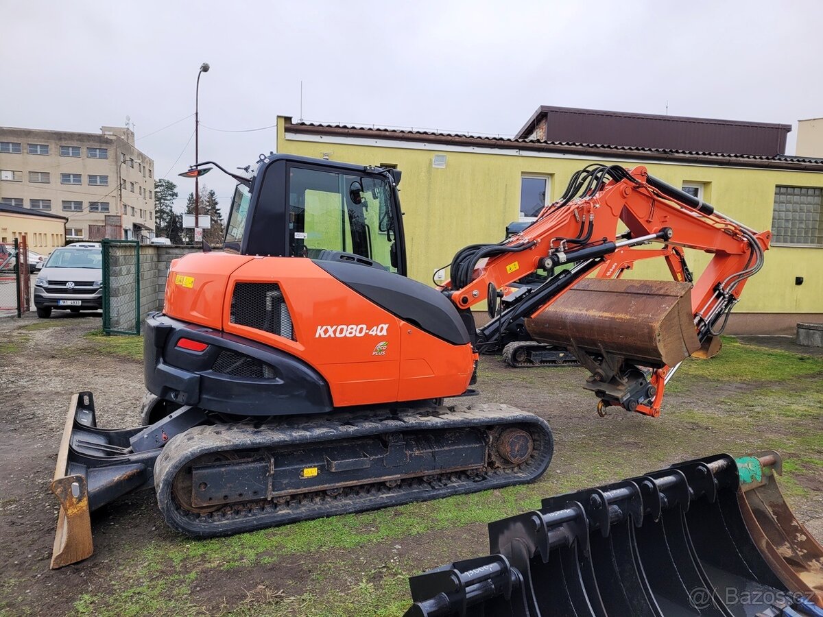 minibagr Kubota KX 080-4, dělené rameno - 8