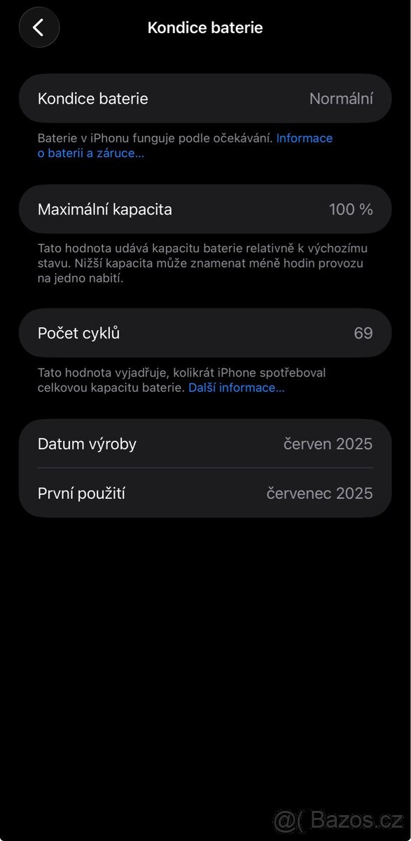 iPhone 16 Pro Max 256 GB – TOP stav, 100% baterie 69 cyklů - 8