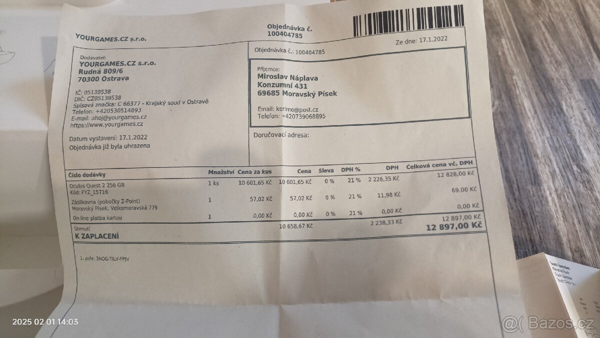 Virtuální realita Oculus Quest 2 256Gb + doplňky - 8