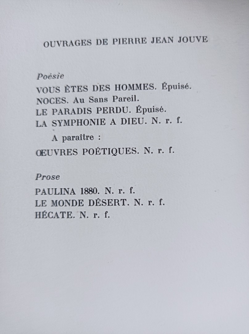 Šíma Josef - Sima Joseph - Jouve P.J. - LA SYMPHONIE À DIEU - 8