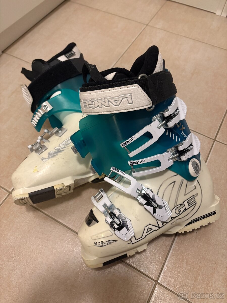 Dětský SET- lyže120, boty 22,5, hůlky 100 - 8