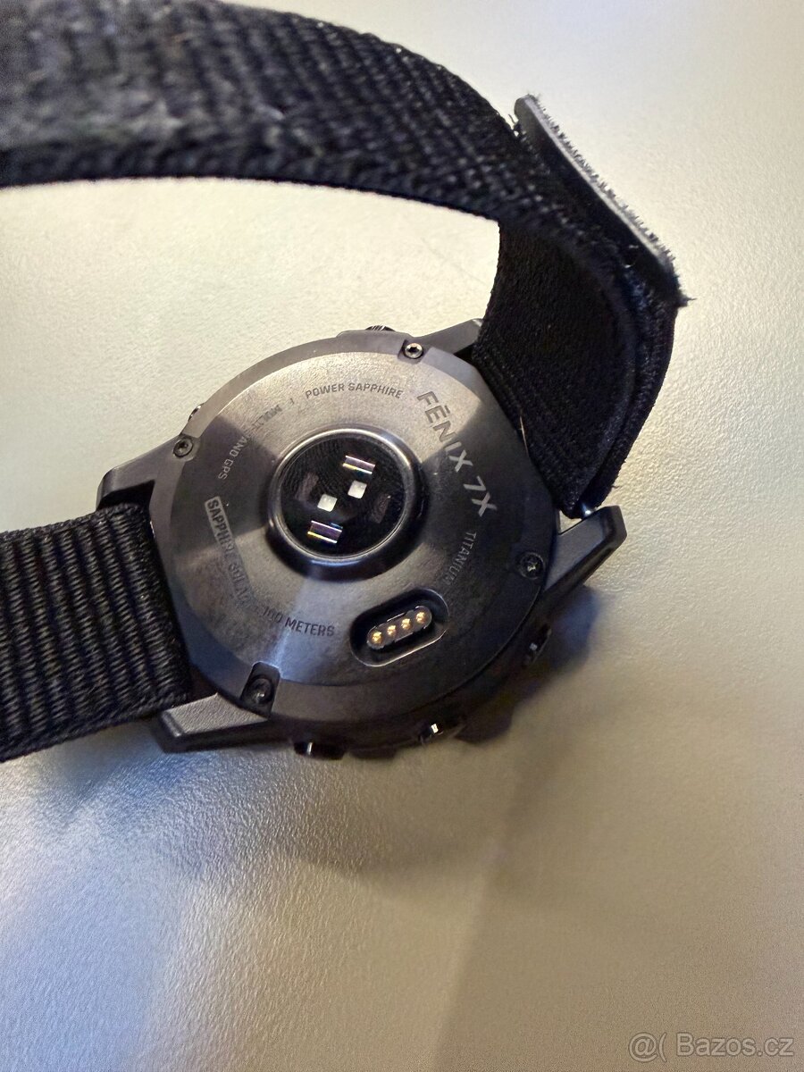 Garmin Fenix 7X Sapphire Solar Black DLC Titanium/Black Band - 8