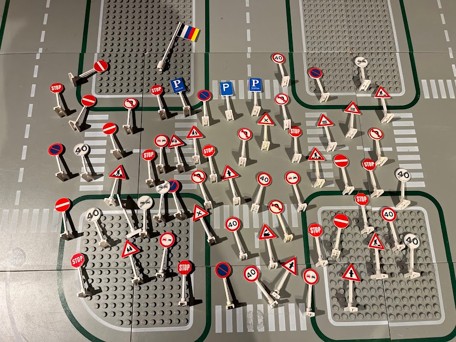 LEGO SILNICE 6310, 6311, 6312, 6313 + DOPRAVNÍ ZNAČKY MIX - 8