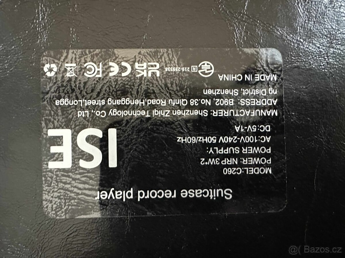 Retro kufříkový gramofon (404) - 8