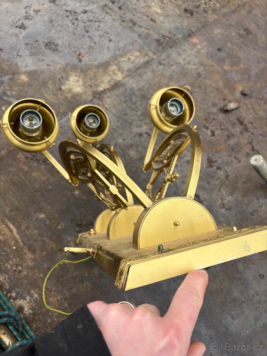 Starožitné nástěnné svítidlo - 8