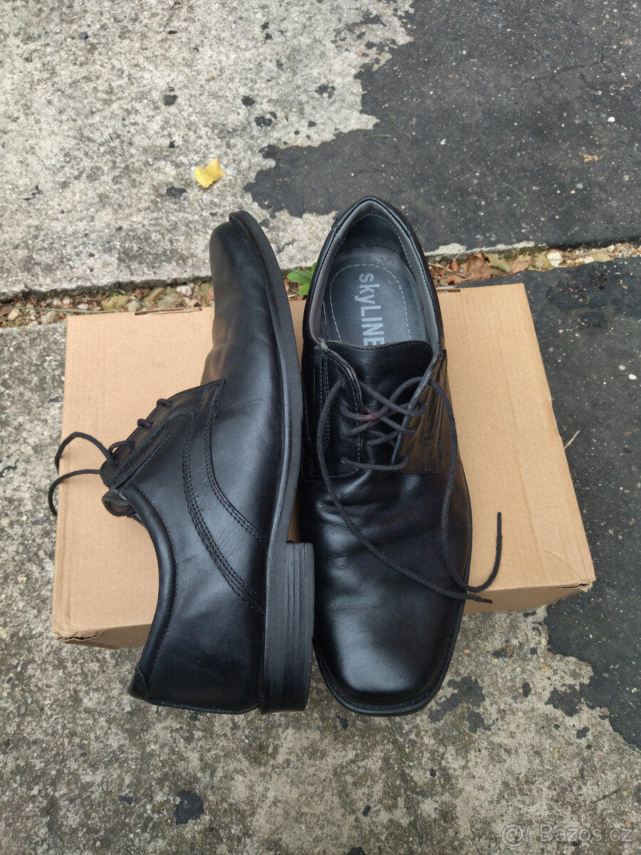 Pánské společenské kožené boty vel. 44 - 8