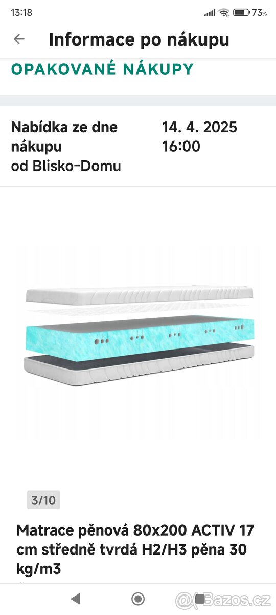 Zdravotní matrace IZER Activ 17cm - 8