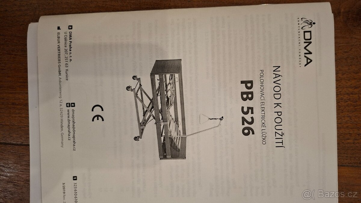 Dětské elektrické polohovací lůžko PB 326 kid + matrace - 8