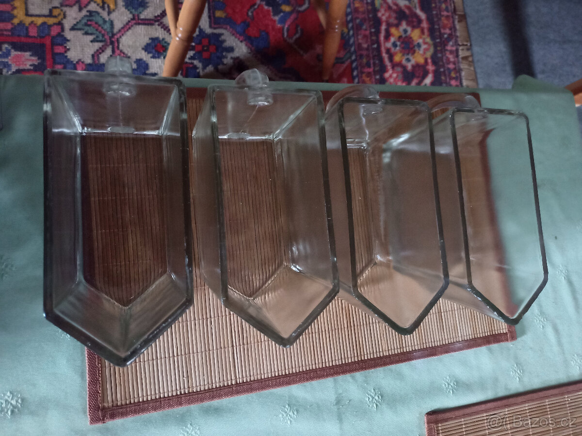 Sklenička-modrá-Skleněné dózy na potraviny - 8