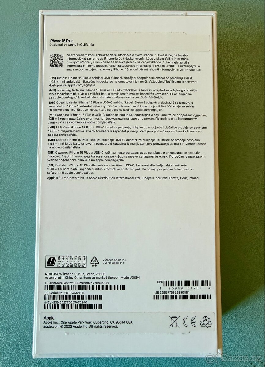 APPLE IPHONE 15 PLUS 256GB - 8