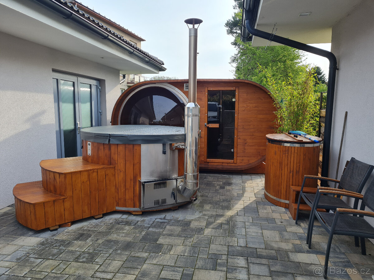 Oválná sauna s panoramatickým oknem - 8