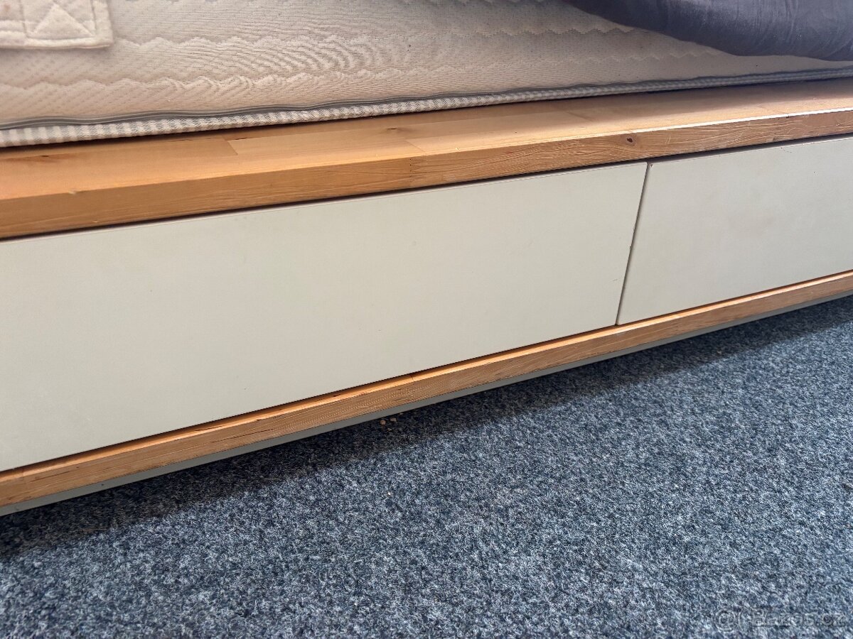 Ikea Mandal postel 160x200 + matrace DORMEO - 8