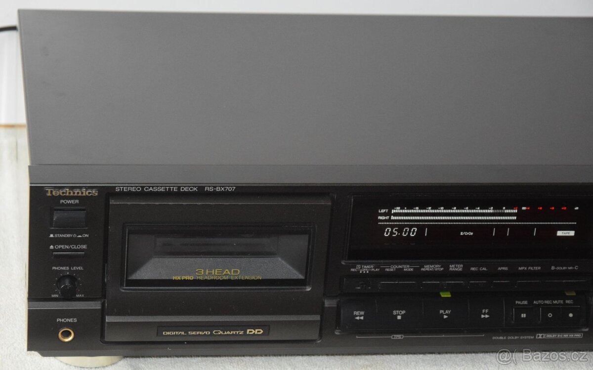 Tape deck TECHNICS RS-BX707, 3 hlavy, CLASS AA, Quartz DD - 8