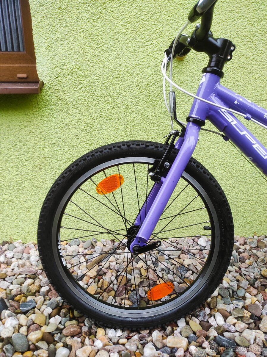 Značkové dětské kolo Superior 20" (fialová) - 8