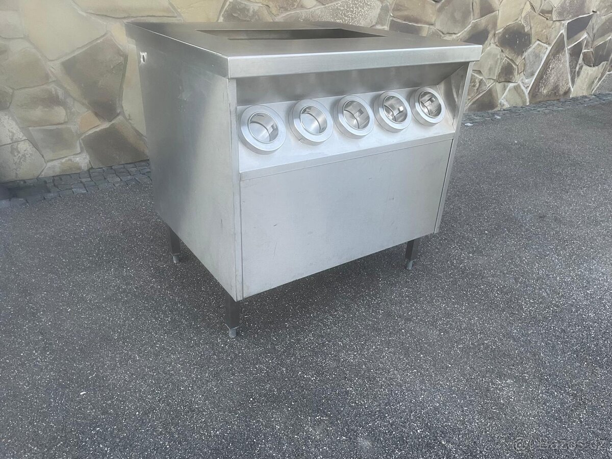 Nerezový stul s podavačem kelímků - 8