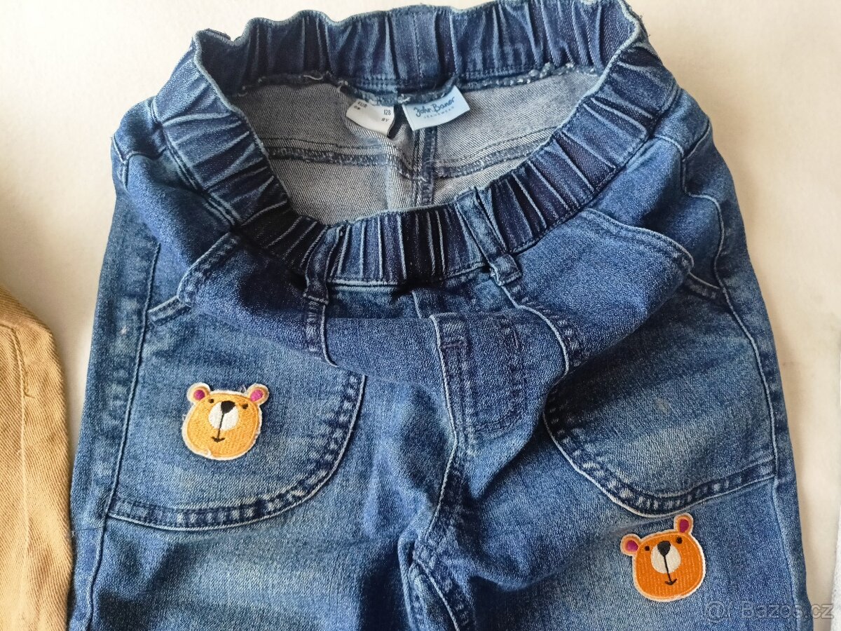3x dětské džíny, vel.128 - 8