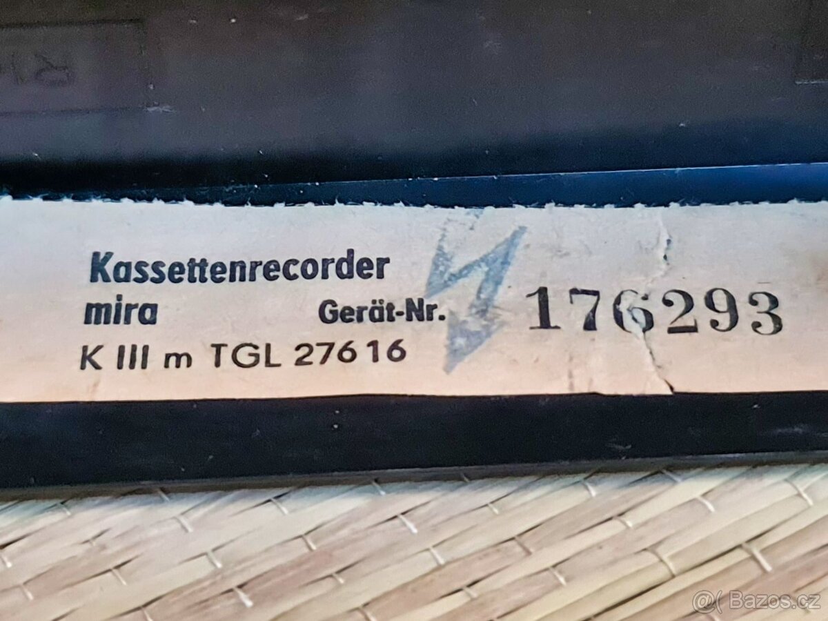 Kassettenrecorder RFT Mira - velmi zachovalý stav - 8