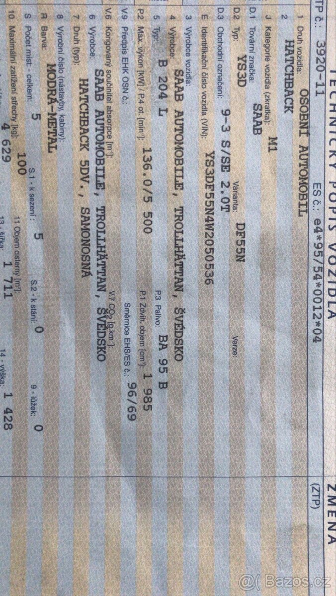 Saab 9-3 2,0T 136kW - 8