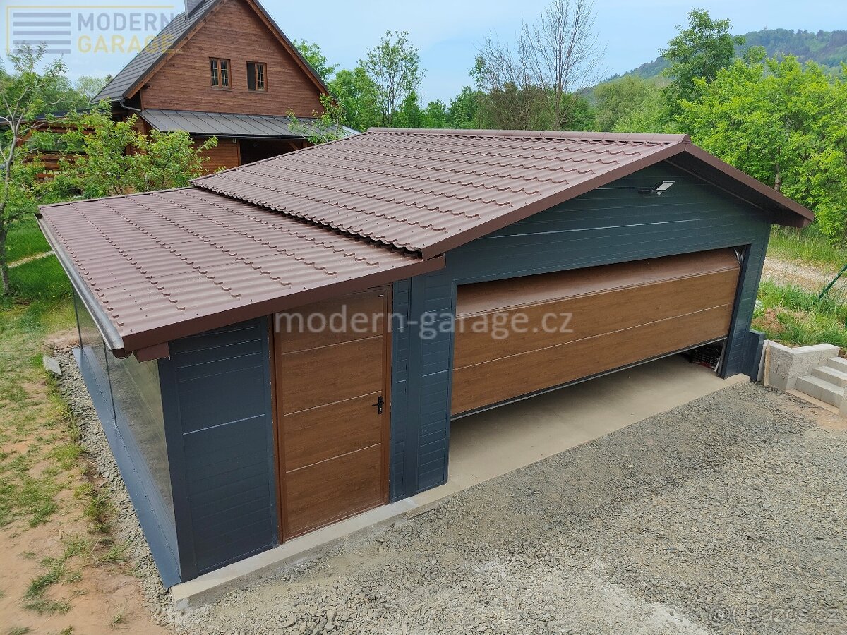 Zateplené montované garáže PIR 4x6/6x6m celá ČR - 8