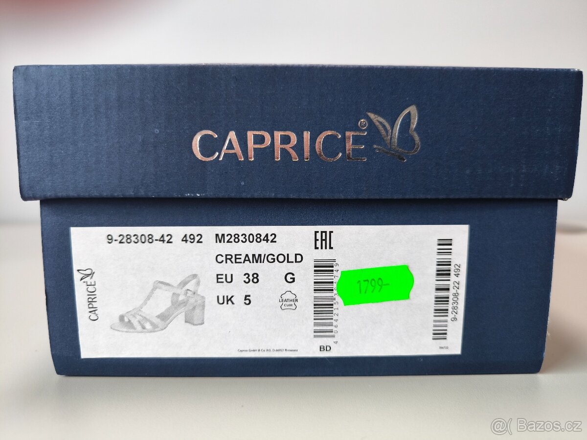 Dámské podpatkové sandály Caprice vel. 38 - 8