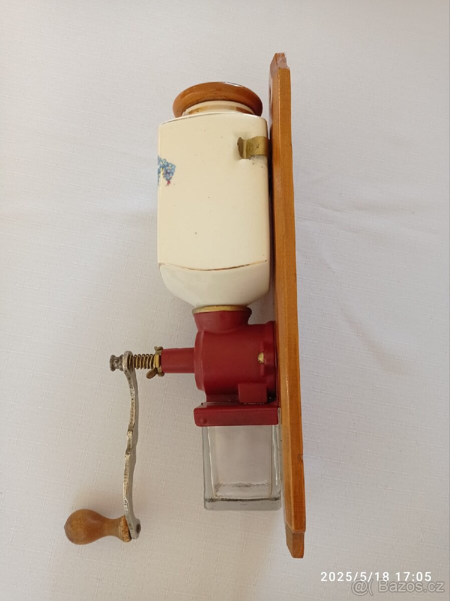 Starožitný mlýnek na kávu Leinbrock - 8