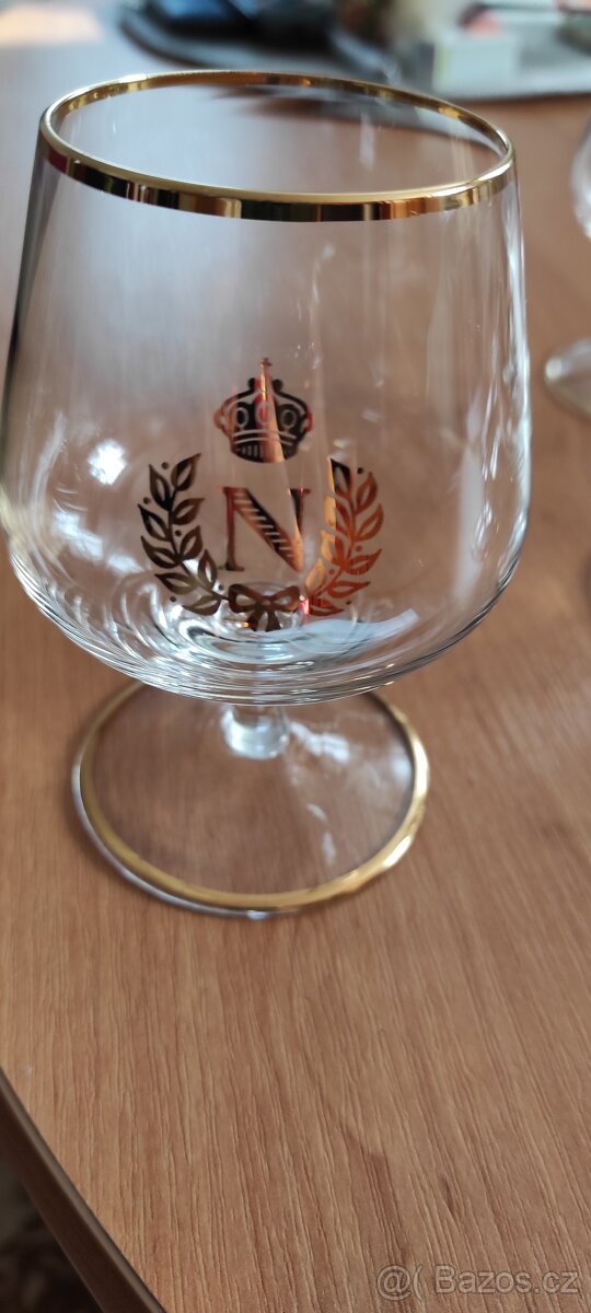 Zdobené skleničky, 6ks - Napoleonky - 8