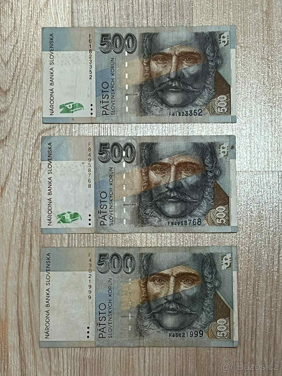 Slovenské bankovky/koruny pred eurom - 8