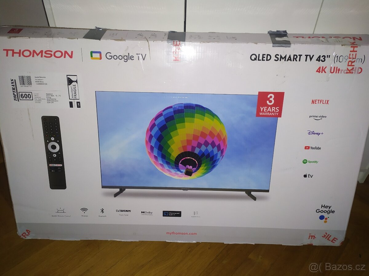 Televize 43" QLED 4K - 8