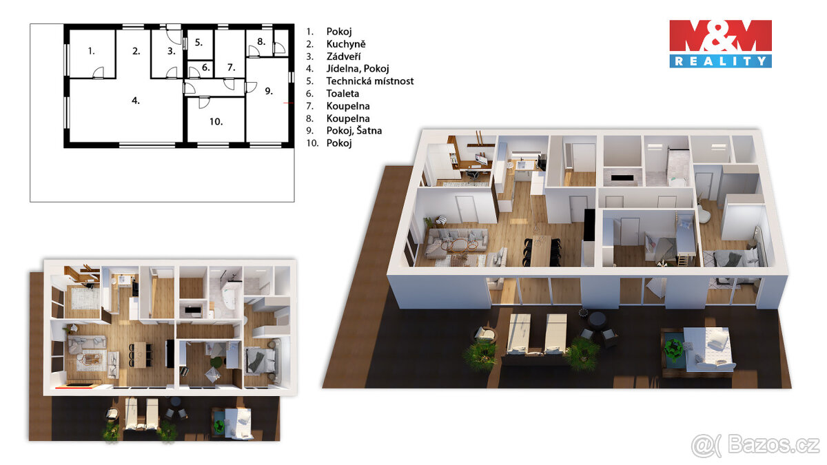 Prodej rodinného domu, 140 m², Mirošov, ul. Čtrnáctka - 8