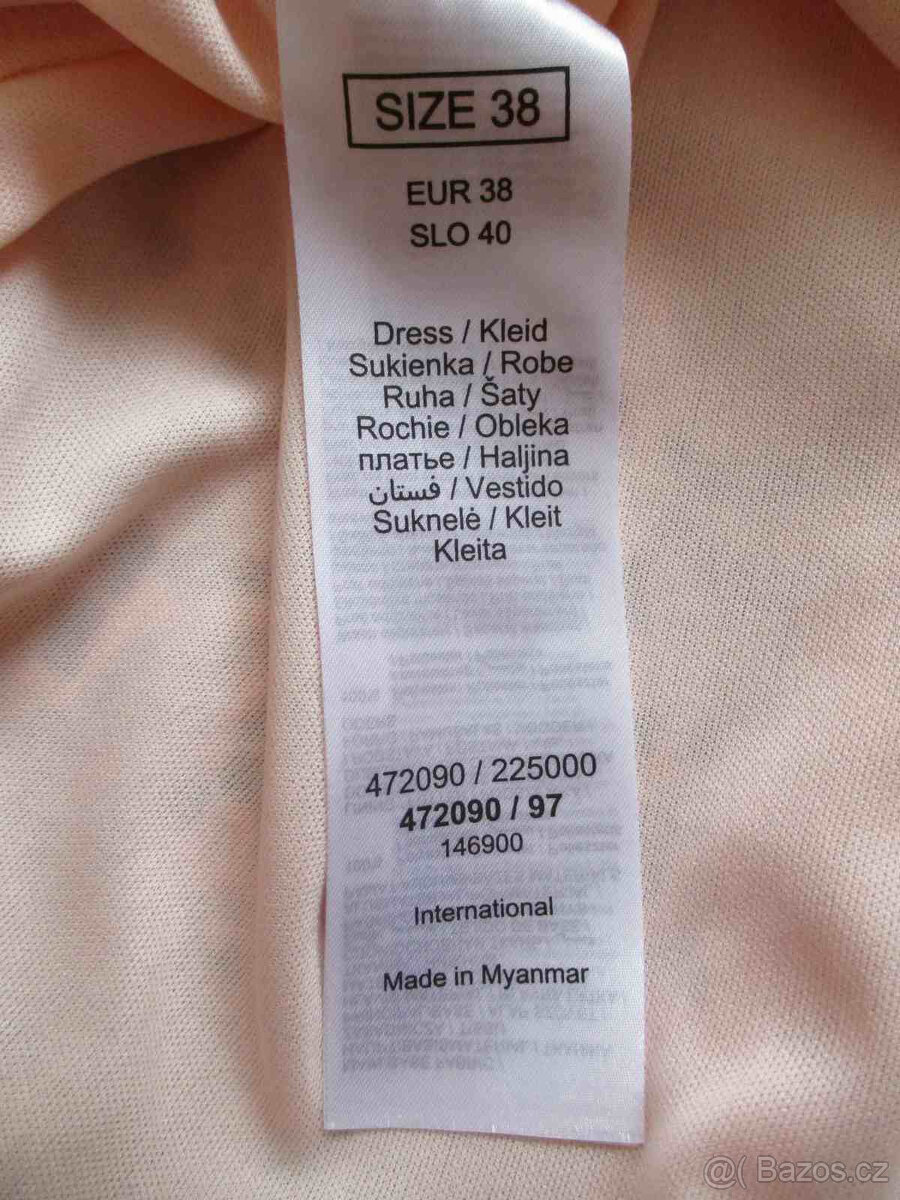 Společenské šaty krajkové meruňkové Orsay M 38 - 8