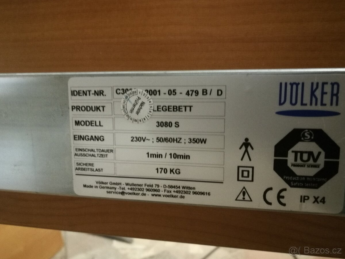 Elektrická polohovací postel VÖLKER - 8